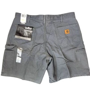 NUEVO Pantalones Cortos de Trabajo Carhartt Para Hombres Gris Utilitario Carga 40 - Imagen 1 de 5