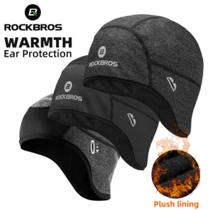 ROCKBROS Winter Sports Thermal Hat Cycling Headgear Bike Windproof Cap 4 Styles - Picture 1 of 20