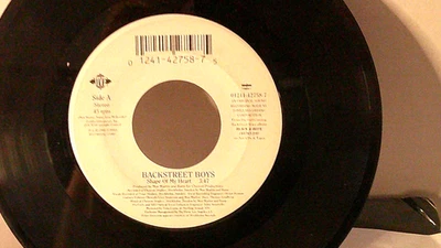 Backstreet Boys,Jive,"Shape OF My Heart"US,7", 45,2000 PROMO boy band hit,Mint - Image 1 of 2