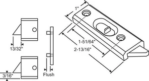 Tilt Window Latch Assembly, White - Set - Right and Left Hand - Picture 1 of 1