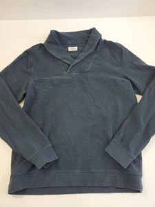 Marine Lagenlook Größe M dunkelblau Schalkragen Pullover Pulli - Bild 1 von 9
