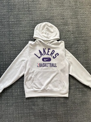 Nike Los Angeles Lakers White Spotlight Pullover Hoodie Men Size S - Image 1 of 4