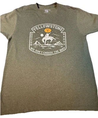 Yellowstone T Shirt Dutton Ranch Large Green “We Don’t Choose The Way” - Image 1 of 4
