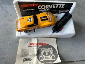 Galoob Speed Wave RC Yellow Corvette Stingray with Box Untested - Picture 1 of 11