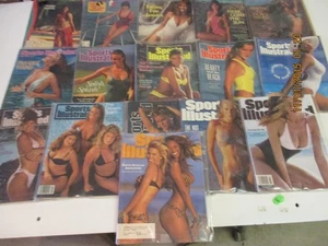 Lot Of (16 VINTAGE SPORTS ILLUSTRATED MAGAZINE SWIMSUIT ISSUES 1970 to  1999--4 - Picture 1 of 2
