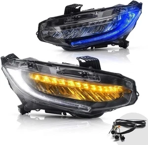 Scheinwerfer für 10. Gen Honda Civic Limousine/Coupe/Hatchback/Type R 2016-2020 - Bild 1 von 7