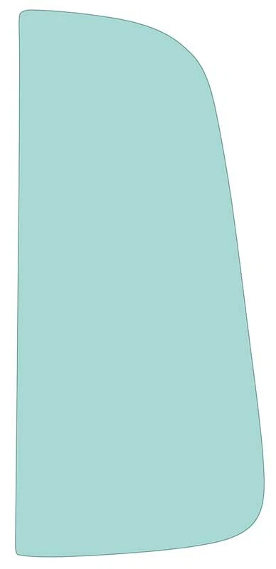 Camioneta Chevrolet GMC 1955-59; vidrio de ventana de ventilación de puerta; tinte verde claro; derecha Foto 1 de 1