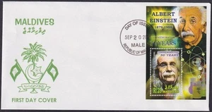Islas Maldivas Sc # 2868FDC S/S ALBERT EINSTEIN 50º HOMBRE de su MUERTE - Imagen 1 de 1