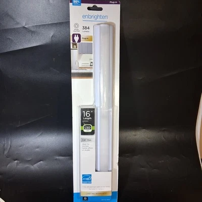 16" Enbrighten LED Plug-in Basic Under Cabinet Light Fixture 384 Lumens - Image 1 of 4