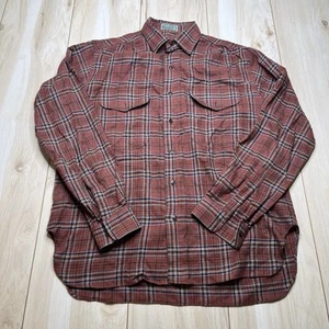 Camisa Viyella Abotonada Cuadros Lana Italiana Multicolor Hombres Talla 2 Mediana De Colección - Imagen 1 de 16