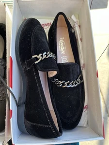 Venettini schwarzer eleganter Samtschuh mit Kette Gr. 28 EU / 11 US Neu mit Karton für Mädchen - Bild 1 von 3