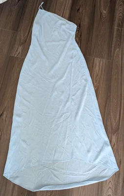 ALC Women Dress Size 6 NWT One Shoulder Thin Strap Slip Split Front Semi Sheer - Image 1 of 4