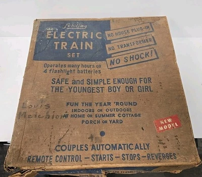 SCHILLING ELECTRIC 4 PIECE PLASTIC TRAIN SET BOXED AS IS UNTESTED READ  - Image 1 of 4