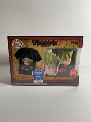 Funko POP! Tees - TRIGUN T-Shirt Size: S + VASH Eating Donut - NEW SEALED IN BOX - Image 1 of 4