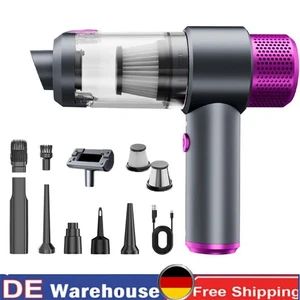 Akku staubsauger Kabellos Handstaubsauger beutellos 18000PA Tierhaare Auto Büro - Bild 1 von 16