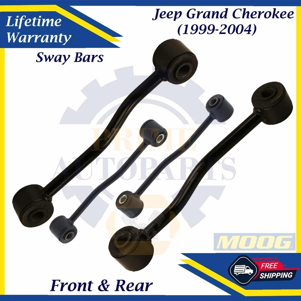 Barra estabilizadora delantera y trasera MOOG OEM para Jeep Grand Cherokee 1999-2004 9 años de garantía Foto 1 de 4