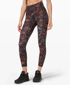 Lululemon Womens Size 2 Invigorate High-Rise Tight 25"Foliage Overlay Floral - Picture 1 of 15