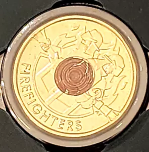 2023 Australia $2 Two Dollar Coin 35th Anniversary 2019 FIREFIGHTERS - UNC - Foto 1 di 5
