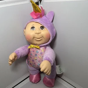 Cabbage Patch Kids 9 Zoll Cuties Fantasy Friends Einhorn Puppe CPK lila pink EUC 59 - Bild 1 von 5