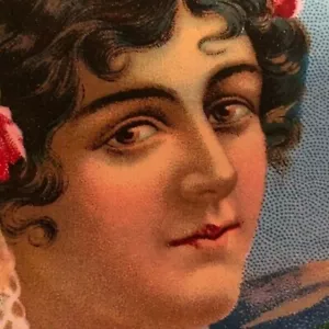 Scatola portasigari vintage etichetta "Merchants Queen" - Foto 1 di 4