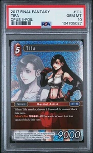 2017 FINAL FANTASY TCG OPUS II 11L TIFA FOIL PSA 10 Gem Mint - Picture 1 of 2