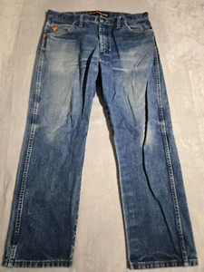 Wrangler FR Denim Blue Jeans Mens Size 36 x 30 13Original Flame Resistant Work - Imagen 1 de 12