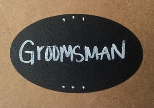 Pegatinas Vinilo Pizarra Ovalada Para Bodas Invitaciones Regalo 2061 - Imagen 1 de 3