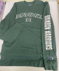 University Hawaii Rainbow Warriors Erwachsene Langarm Spirit Trikot T Größe variiert - Bild 1 von 4