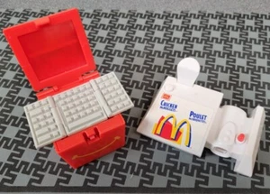 VIntage 1990 McDonald's Food Changeable lot of 2 Happy meal Chicken McNuggets - Picture 1 of 2