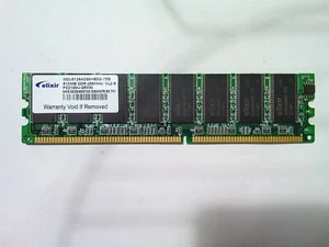 ELIXIR 512MB DDR-266MHz-CL2.5 PC2100U DESKTOP PC RAM MEMORY CARD - Picture 1 of 2