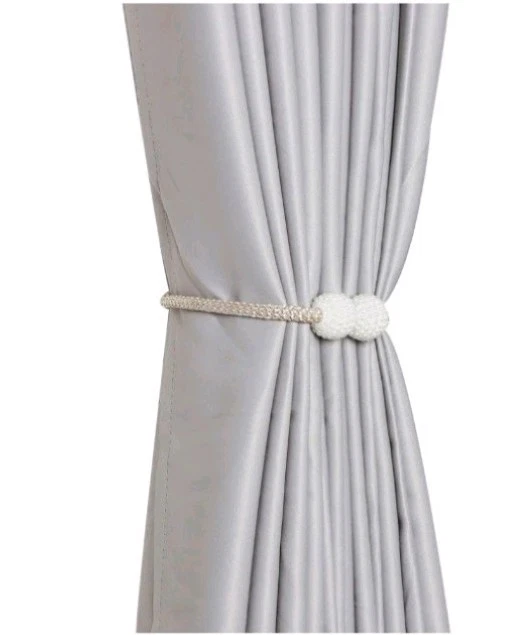 Paquete de 4/6 Corbatas Magnéticas para Cortinas, Soportes Decorativos para Decoración de Ventanas Foto 1 de 4