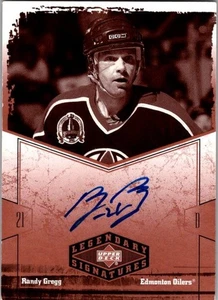 2004-05 Upper Deck Legendary Signatures - Auto Randy Gregg #RG (AU) - Picture 1 of 2