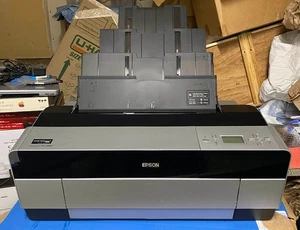 Epson Stylus Pro 3880 Large Format Color Inkjet Printer w Manuals, CD Power Cord - Picture 1 of 5