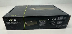 Luxul Single Port Gigabit PoE Switch Injector - US Power Cord - Up to 30W Power - Picture 1 of 4