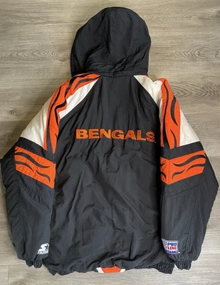 Vtg 90s Cincinnati Bengals Pro Line Starter NFL Men's Jacket Size XL Full Zip - Image 1 of 4