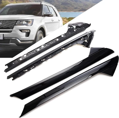 For Ford Explorer 11-19 Left+Right Windshield A-Pillar Molding INNER+OUTER Trim Foto 1 de 4