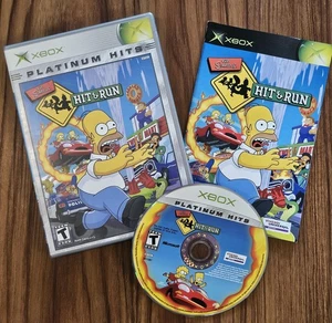 The Simpsons: Hit & Run (Microsoft Xbox, 2004) Complete CIB Platinum Hits - Picture 1 of 5