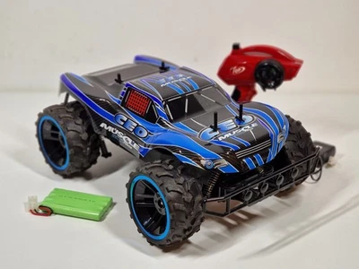 Amewi 22282 Smasher Blue Rc Monstertruck 1:8 20KM/H Blau 2WD Einsteiger 2.4Ghz - Bild 1 von 4