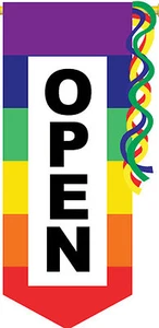 Open Advertising House Size (24" x 58" Approx) Flag..10..... TG 20002 - Picture 1 of 1