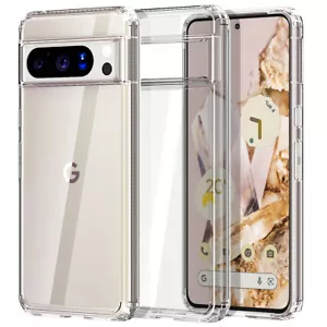 For Google Pixel 8 Pro/8/8a Case Clear Shockproof Anti-Yellow Protective Cover - Picture 1 of 13