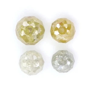 2.31 CT Natural Loose Bead Cut Diamond 3.60 MM Yellow Gray Color Diamond LQB1807 - Picture 1 of 8