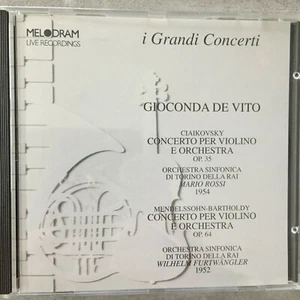 GIOCONDA DE VITO: Violinkonzerte - Rossi/Furtwängler -Live (IT CD MEL18050 /OVP) - Picture 1 of 2