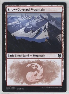 Magic The Gathering Snow-Covered Mountain #283 Kaldheim x1 Magic The Gathering ¡Envío gratuito! - Imagen 1 de 1