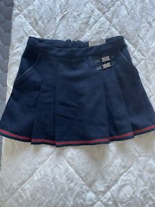 ZARA Navy Wool Blend Blue Skirt 8-9 Years