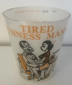 Vintage 1960er müde Geschäft Highball Männerhöhle riskante Glasbar Steine Betrug - Bild 1 von 7