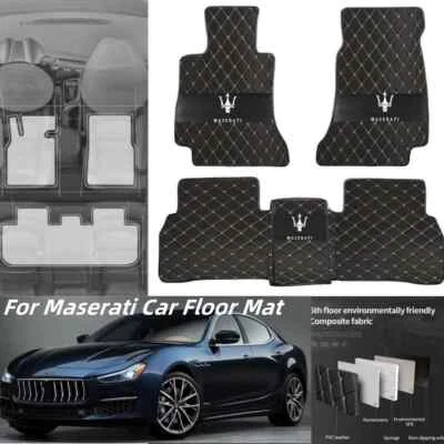 For Maserati Car Floor Mats All Weather Carpets Waterproof Custom Auto Foot Pads - Image 1 of 4