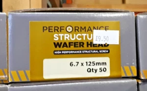 PERFORMANCE STRUCTURAL WAFER HEAD SCREWS 6.7x125mm - Picture 1 of 1