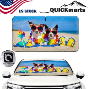 Foldable Car Windshield Sun Shade Cover Auto Front Window Visor UV Shield Large - Picture 1 of 8