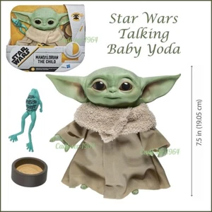 Star Wars Baby Yoda Talking Plush The Mandalorian The Child Talking Toy NEW - Picture 1 of 24