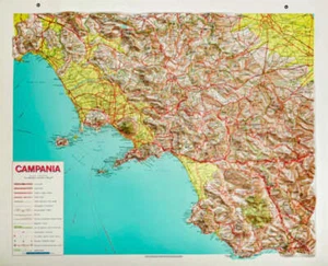 Mapa en relieve elevado Campania - Imagen 1 de 1